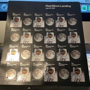 Mint US First Moon Landing Pane of 24